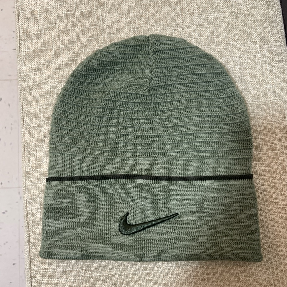 Nike Olive Green Knit Beanie